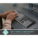 Mechanical 2.4G USB Wireless Performance Keyboard Tacktile Quiet Brown