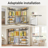 L3 L Shape Garment Rack Heavy Duty Clothes Rack for Hanging Clothes