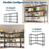 Heavy Duty Metal Shelving Unit 4-Tier Wire Rack Shelves for Kitchen Garage Storage,Adjustable
