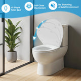 Sainos Duroplast Wc sitz mit absenkautomatik Toilettendeckel mit Soft-Close Toilettensitz