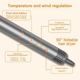 8 in 1 Handle Foldable Hair Dryer Portable Multifunctional Home Hair Dryer Folding Styling Comb
