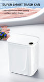 20L Smart Sensor Trash Can With Display Type-C Recharging Automatic Wastebin For Bathroom