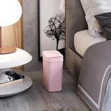 3 Gallon Pink Sensor Bathroom Trash Can Slim and Space-Saving 10 L Home Office