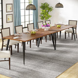 Tribesigns Dining Table180x80x75cm, Spacious Rustic Industrial Table for 6-8 People,