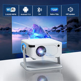 HD Video Smart Projector Outdoor w/ HDMI USB Wireless Connection for Home
