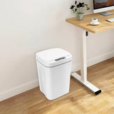 16L Smart Motion-Sensing Trash Can, Waterproof Wastebasket With Delay Close, Battery-Operated Home Bathroom Kitchen