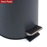 12 Liter Stylish Grey and Copper Soft Pedal Office Kitchen and Bathroom Trash Bin