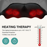Nekteck Shiatsu Neck and Back Massager with Soothing Heat, Electric Deep Tissue 3D Kneading Massage for Shoulder, Leg, Body