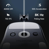 MCHOSE A7 V2 Lightweight Wireless Gaming Mouse Dual8000Hz Polling