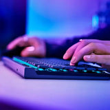Slim Profile Wireless Gaming Keyboard with RGB Lighting, Tactile Brown Switches