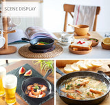 3pcs Cast Iron Skillet 14/16/20cm – Oven Safe Frying Pan for Omelette & Pancake
