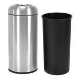 16 Gallon Kitchen Waste Basket Container with Detachable Lid Open Commercial Trash Can Wear Resist