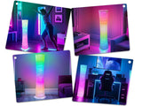 LED smart lamp, remote control, floor lamp, suitable for living room, bedroom