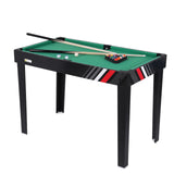 4-In-1 Foosball Table Combo Set with Football Billiards Ice Hockey Table
