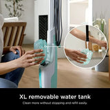 Steam Mop with 2 Machine Washable Dirt Grip Pads Removable Water Tank