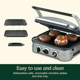 Griddler Indoor Grill Panini Press 5-in-1 Grilling Sandwich Maker with Dishwasher