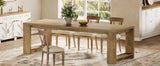 Tribesigns 86.61-Inch Dining Table for 6-8 People, Modern Narrow Long Kitchen Table