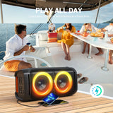 W-KING T11 100W RMS Bluetooth Speakers, IPX6 Waterproof, Wireless Deep Bass