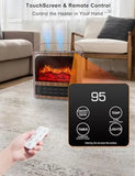 Electric Fireplace Heater 1500W with 3D Flame & Remote Control