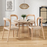 Farini Set of 2 Ash Wood Stackable Dining Chair Mid Century Modern