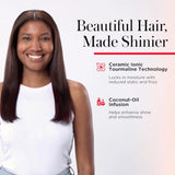 REVLON SmoothStay XL Hair Straightener - Heated Straightening Brush for Silky Straight Long-Lasting