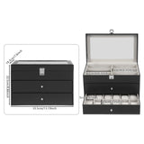 6/12/20/24/30Slots Large-capacity Watches and Glasses Display Box  Suitable for Hold Glasses Watches Jewelry Rings