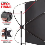80 Inch Outdoor Movie Screen with Stand for Backyard Camping, Foldable