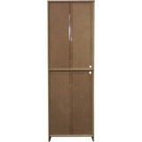 Danbury Style Tall Kitchen Pantry Cabinet with Microwave Storage, White