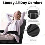 Ergonomic Mid Back Leather Office Chair with Flip Up Arms