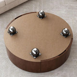 Modern Coffee Table with 2 Drawers and faux Marble Top for Living Room