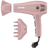 Hair Dryer with Retractable Cord, 1875W Blow Dryer, 3 Heat Settings, 2 Speeds, Diffuser