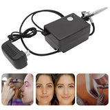 Airbrush Makeup Machine Kit with Air Compressor 0.4mm Needles and Nozzle Air Spray Gun