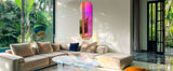 LUVODI Full-Length Rainbow Iridescent Wall Mirror Aesthetic Glass for Bedroom