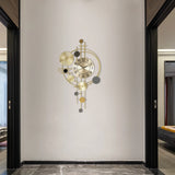 Wall Clock Modern Decorative Art Clock Silent Wall Clock Iron Wall Decoration