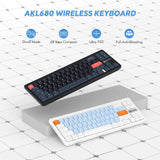 AKL680 Mechanical Keyboard, Wireless Keyboard, Color Match Ultra-Thin Gaming Keyboard