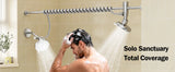 Tandem Shower Head For Couples, Dual Shower Head with Original Adjustable Slider, High Pressure