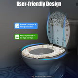 Clear Resin Toilet Seat Stainless Steel Hinged Toilet W/ Dried Flowers Cover 330Lbs
