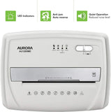 12-Sheet Micro-Cut Shredder with Pullout Basket, Paper, CD, Credit Card