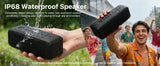 JUOVI Portable Bluetooth 6.0 TWS Pairing Wireless Speaker for Home Outdoor