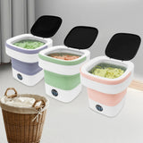 Mini Foldable Washing Machine 12L Capacity Pure Copper Motor 3 Washing Modes Easy To Move