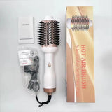 3-in-1 Hot Air Brush with Negative Ion Blow and Comb, Straight and Curl in One