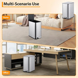 2.6 Gallon (10 L) Trash Can, Stainless Steel Kitchen Garbage Can, Recycling or Waste Bin, Soft