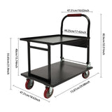 700lbs Folding Hand Truck Dolly Cart Foldable Push Cart