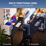 Sweetcrispy 44 In Computer Desk For Home Office, Modern Study Work Table