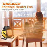 Portable Electric Heater and Fan 2 in 1 for Home Office Bedroom Use