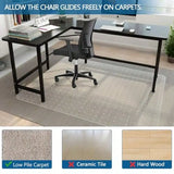 Office Chair Mat for Carpet 36" x 48" Low Pile Carpet Protector Mat for Office Chair Under Desk