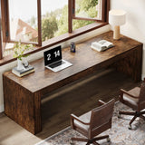 Tribesigns 79-Inch Extra Long Desk, Two Person Double Desk for Home Office