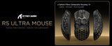 ATTACK SHARK R5 Ultra 8K Carbon Fiber Wireless Gaming Mouse with 42000 DPI-PAW3950 MAX Sensor