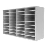 36 Compartment Literature Organizer, Rounded Corners Storage Cabinet,for Files