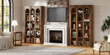 Tribesigns 70.87" Bookshelf, 5-Tier Arched Display Bookcase with Open Storage Shelves,